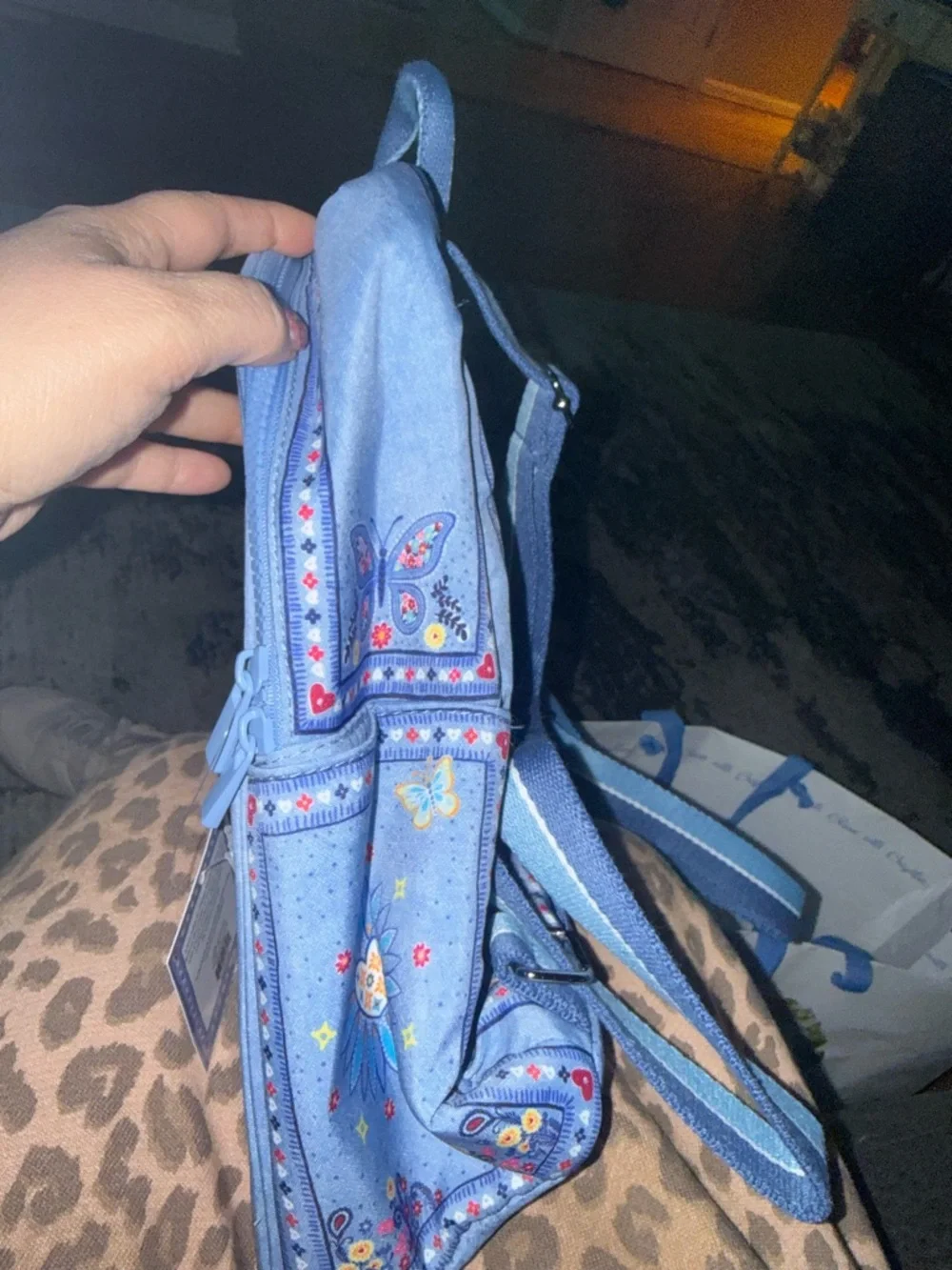 Brighton 'Love' Bandana Print Blue Back Pack